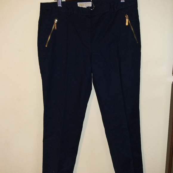 Michael Kors Black Skinny Pant with Zipper Pockets - Picture 1 of 4